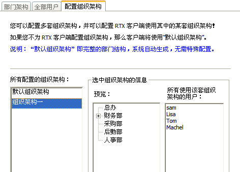 为组织架构配置用户